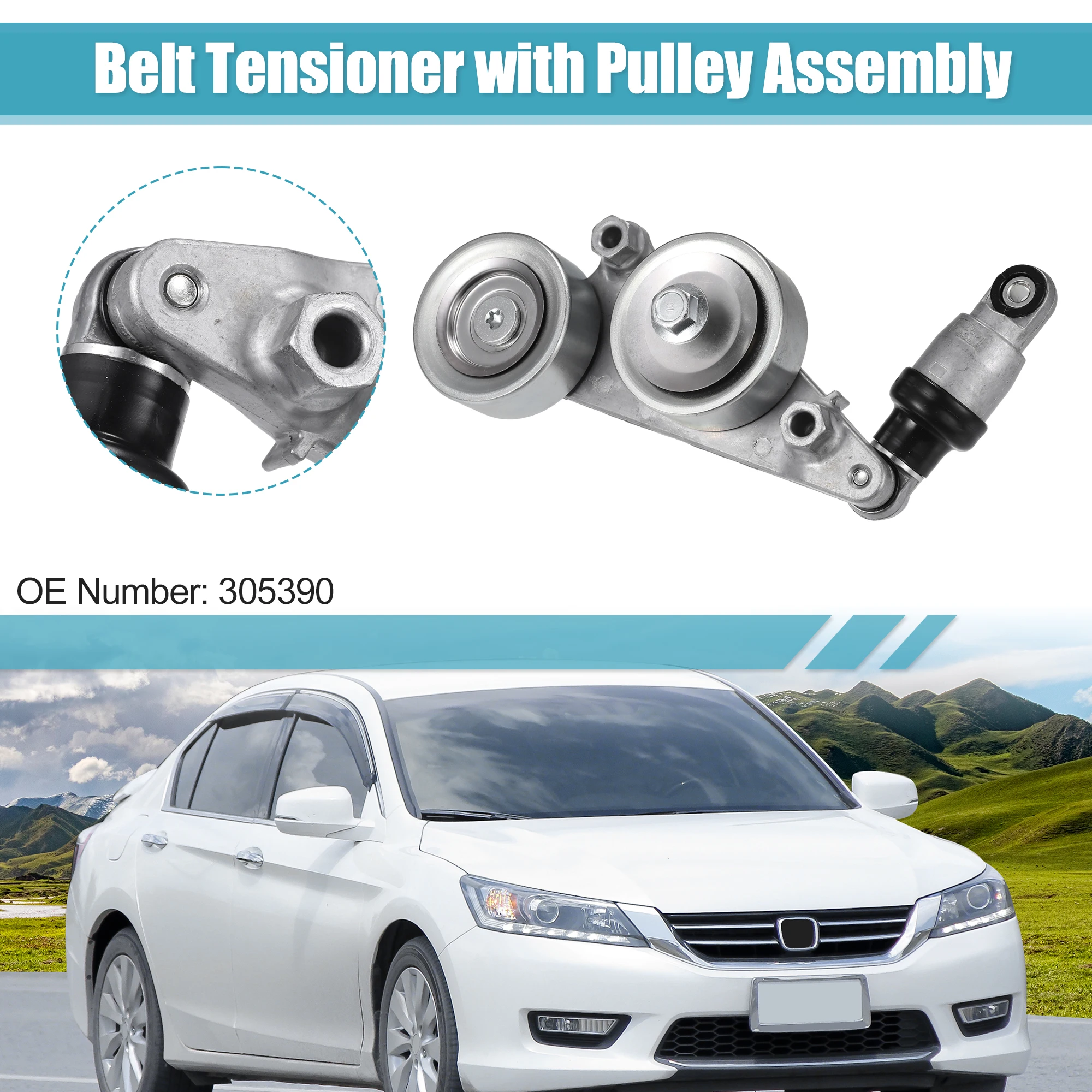 UXCELL Drive Belt Tensioner Pulley Assembly for Honda Accord Odyssey Pilot No.305390
UXCELL Drive Belt Tensioner Pulley Assembly for Honda Accord Odyssey Pilot No.305390