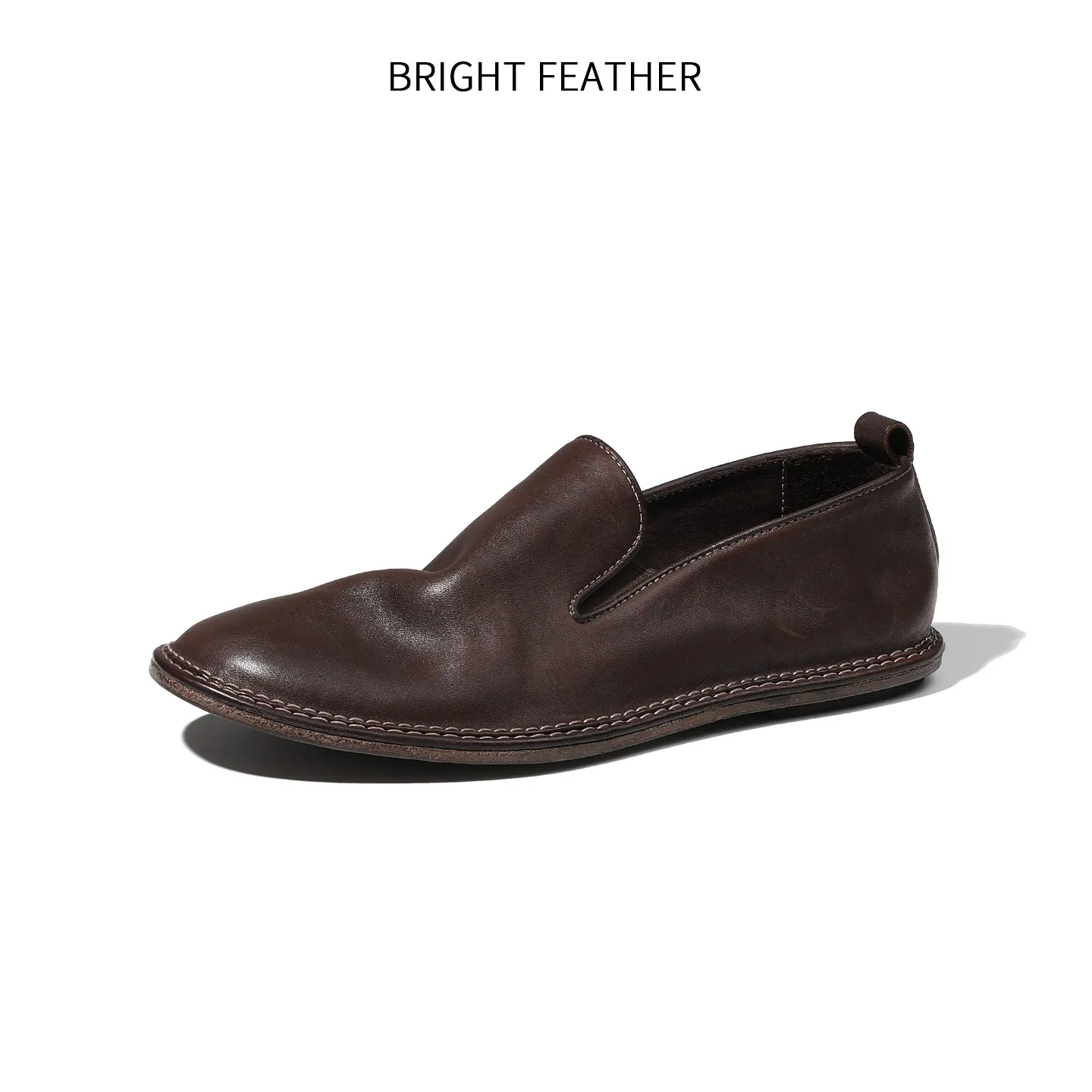 Washed Shrink Horse Leather Fisherman Shoes Men's Soft Leather Casual Leather Shoes Slip-on Lazy Shoes Summer Handmade Shoes Old
Washed Shrink Horse Leather Fisherman Shoes Men's Soft Leather Casual Leather Shoes Slip-on Lazy Shoes Summer Handmade Shoes Old