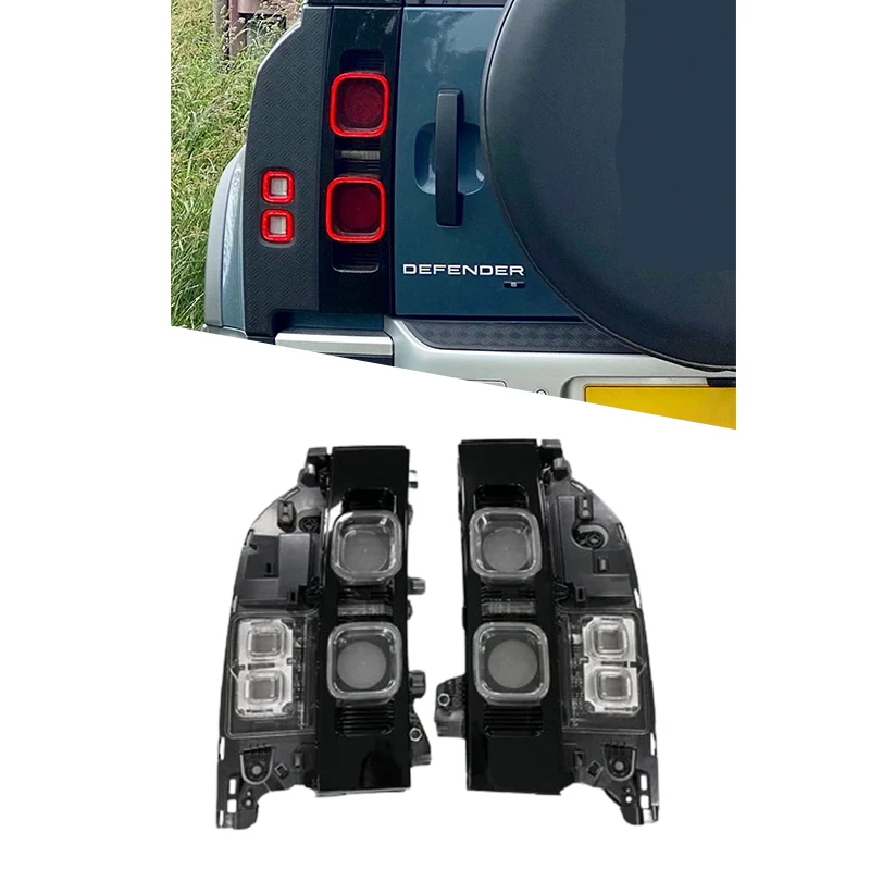 Для Land Rover Defender L663 90 110 изготовленный на заказ задний фонарь автомобиля задний фонарь светодиодный задний фонарь
Для Land Rover Defender L663 90 110 изготовленный на заказ задний фонарь автомобиля задний фонарь светодиодный задний фонарь