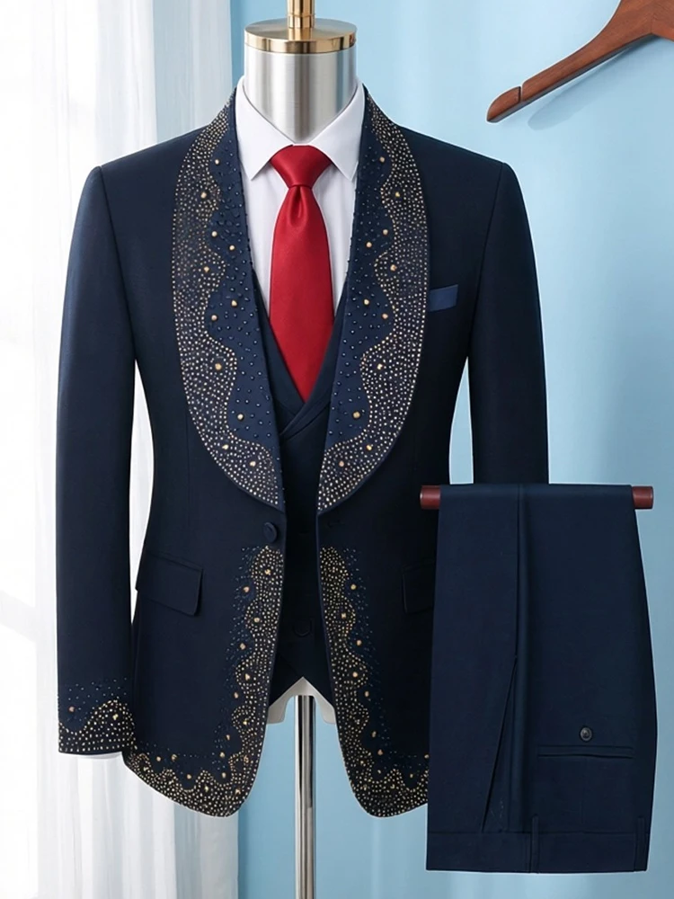 Youthful Mens Tailored Suit Set for Stage Performances Wedding Parties Busin Events Ele Formal Wear Polyester Blend
Youthful Mens Tailored Suit Set for Stage Performances Wedding Parties Busin Events Ele Formal Wear Polyester Blend