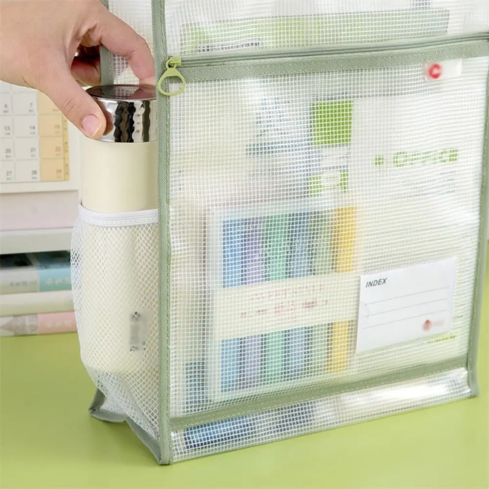 Clear A4 File Storage Bag Thickened Multi-layer Zipper Pouch Bag with Handle Waterproof Art Portfolio Case 
Clear A4 File Storage Bag Thickened Multi-layer Zipper Pouch Bag with Handle Waterproof Art Portfolio Case