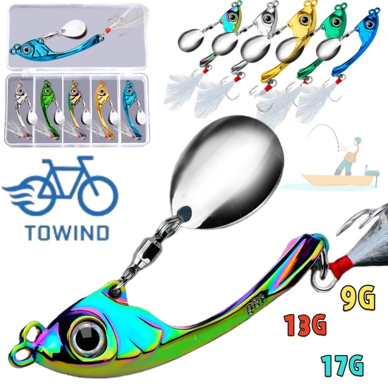 Spinner Bait 9g 13g 17g Metal Vib Fishing Lure Trolling Rotating Spoon Wobbler Sinking Hard Bait With Sequin Pesca For Bass Pike
Spinner Bait 9g 13g 17g Metal Vib Fishing Lure Trolling Rotating Spoon Wobbler Sinking Hard Bait With Sequin Pesca For Bass Pike