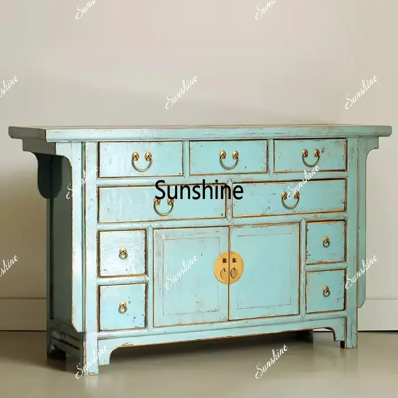 Painted and old furniture Entrance cabinet Solid wood decorative cabinet Solid wood Ming and Qing antique multi-function
Painted and old furniture Entrance cabinet Solid wood decorative cabinet Solid wood Ming and Qing antique multi-function
