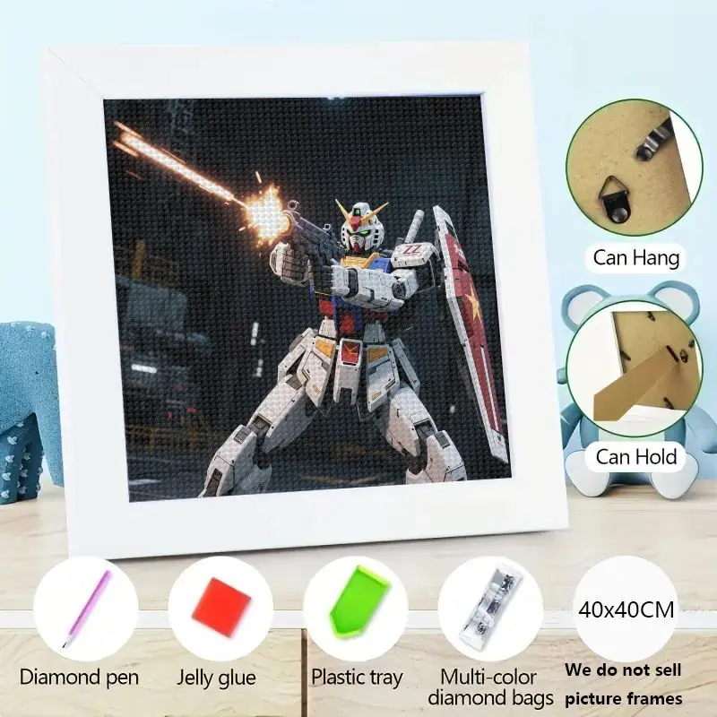1 шт., набор для рисования квадратных алмазов «сделай сам», 5D, полная дрель, культовый Gundam RX-78-2, мобильный костюм, аниме, экшн-арт, 40x40 см, алмазная вышивка
1 шт., набор для рисования квадратных алмазов «сделай сам», 5D, полная дрель, культовый Gundam RX-78-2, мобильный костюм, аниме, экшн-арт, 40x40 см, алмазная вышивка