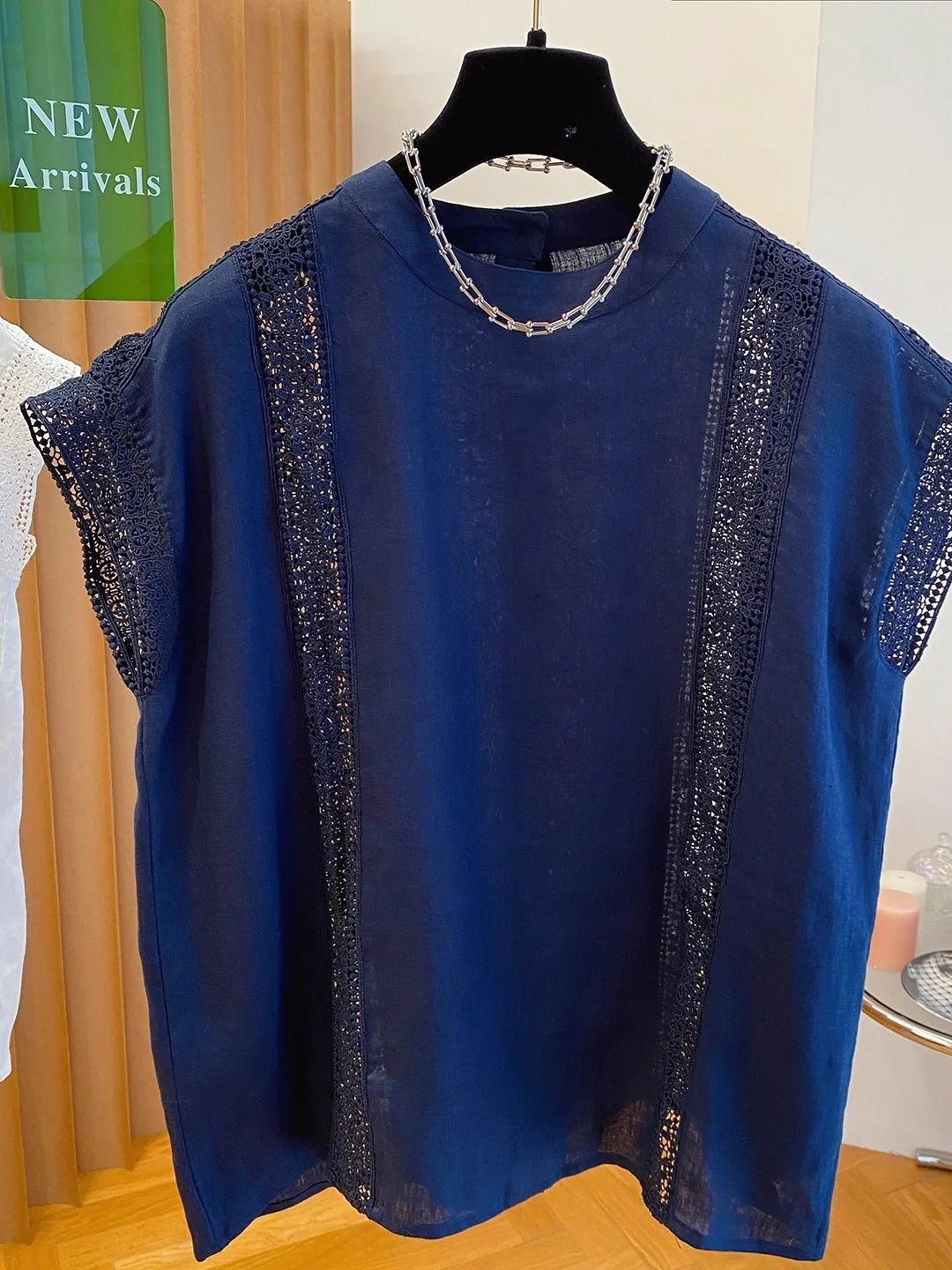 Льняная футболка с кружевом и вырезами, женская модная повседневная круглая футболка большого размера Ne ort Sve Top Pear Body pe
Льняная футболка с кружевом и вырезами, женская модная повседневная круглая футболка большого размера Ne ort Sve Top Pear Body pe