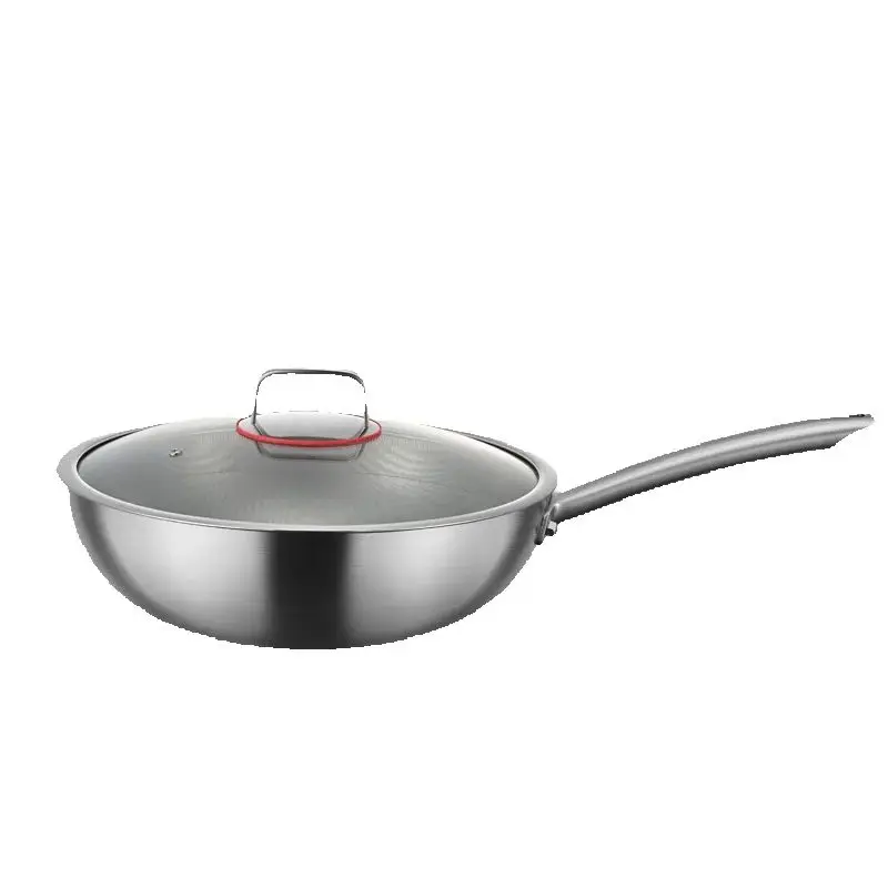 316 stainless steel pan non-stick frying pan household thickening uncoated frying pan
316 stainless steel pan non-stick frying pan household thickening uncoated frying pan