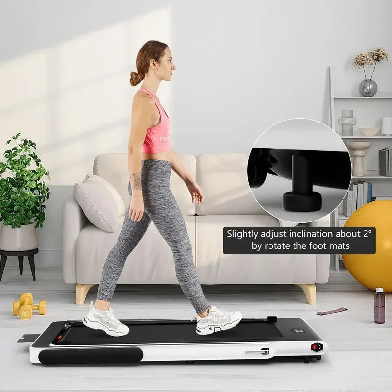 2.25HP 2 in 1 Folding Treadmill with APP Speaker Remote Control-White
2.25HP 2 in 1 Folding Treadmill with APP Speaker Remote Control-White