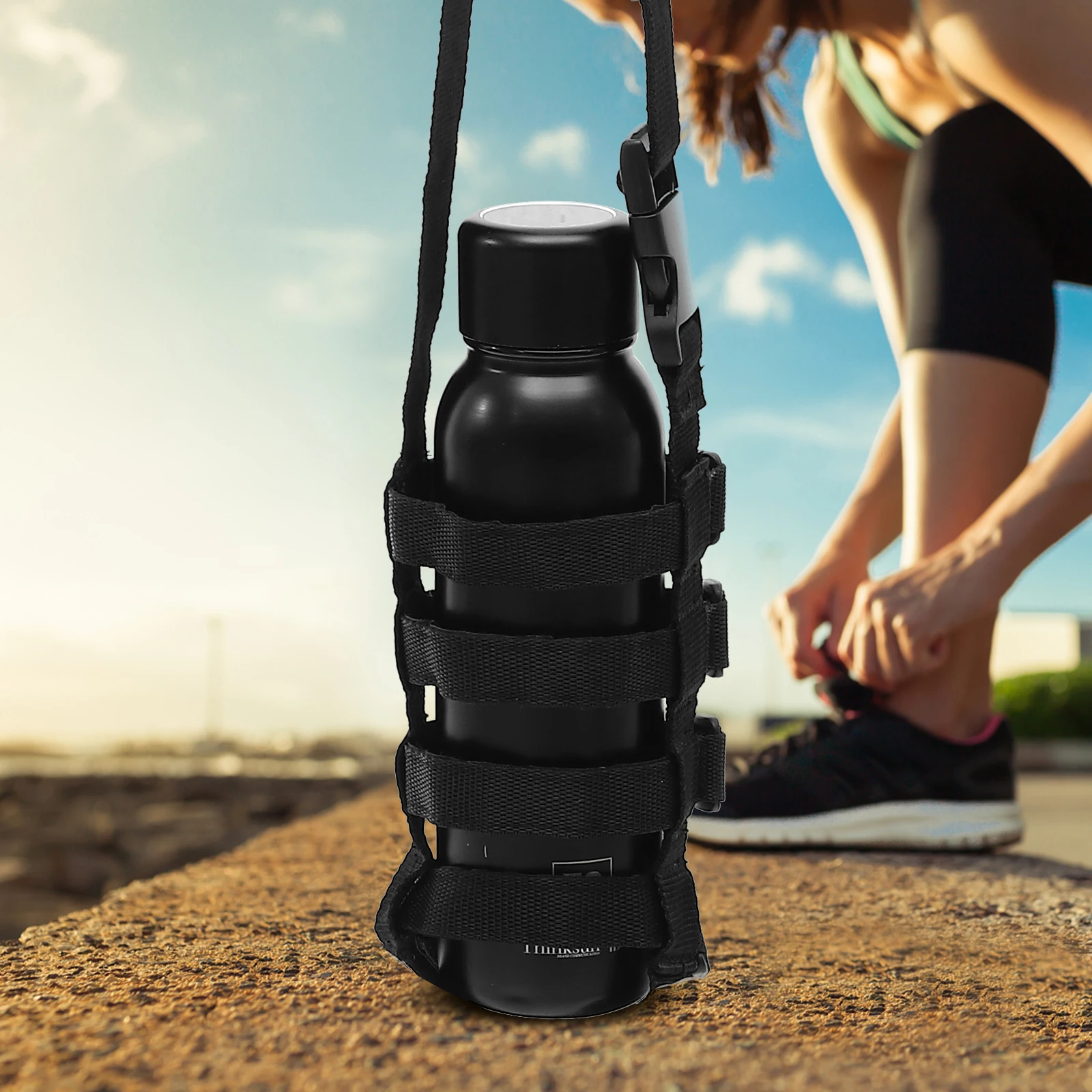 Water Bottle Carrier Durable Polyester Material Adjustable Strap Portable Outdoor Supplies Sports Bottle Cover
Water Bottle Carrier Durable Polyester Material Adjustable Strap Portable Outdoor Supplies Sports Bottle Cover