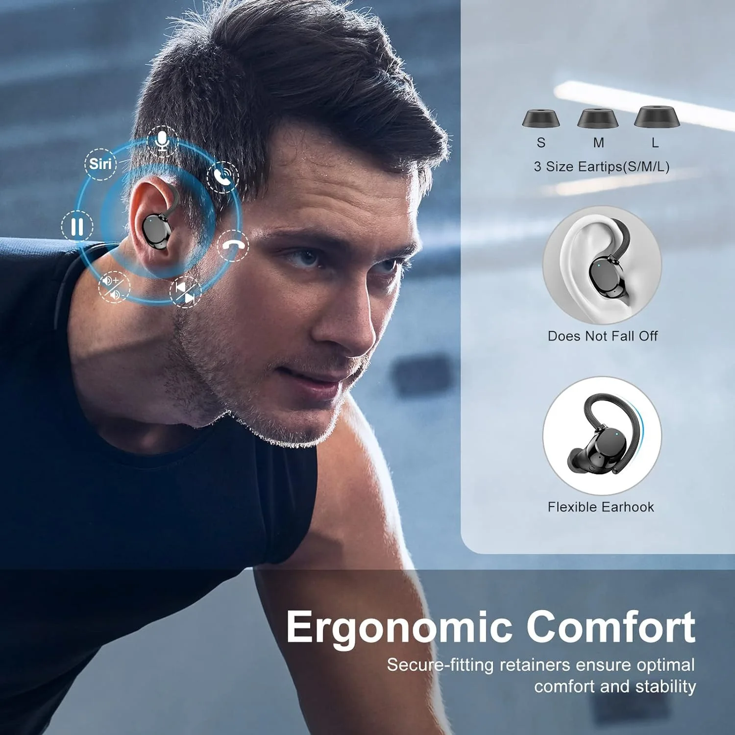 Q61 Digital In Ear Noise Reduction Sports Earphones Hanging Bluetooth Earphones LED Digital Stereo HIFI High Quality Earphones
Q61 Digital In Ear Noise Reduction Sports Earphones Hanging Bluetooth Earphones LED Digital Stereo HIFI High Quality Earphones