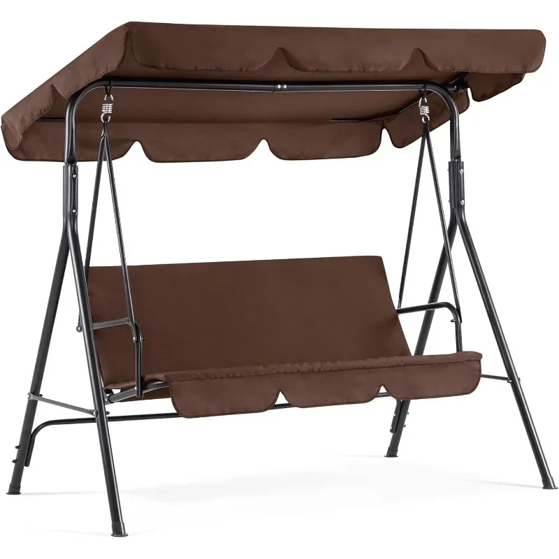 MCombo 2-3 Person Outdoor Patio Swing Chair, Convertible Canopy Hanging Swing Glider Lounge Chair, Removable Cushions
MCombo 2-3 Person Outdoor Patio Swing Chair, Convertible Canopy Hanging Swing Glider Lounge Chair, Removable Cushions