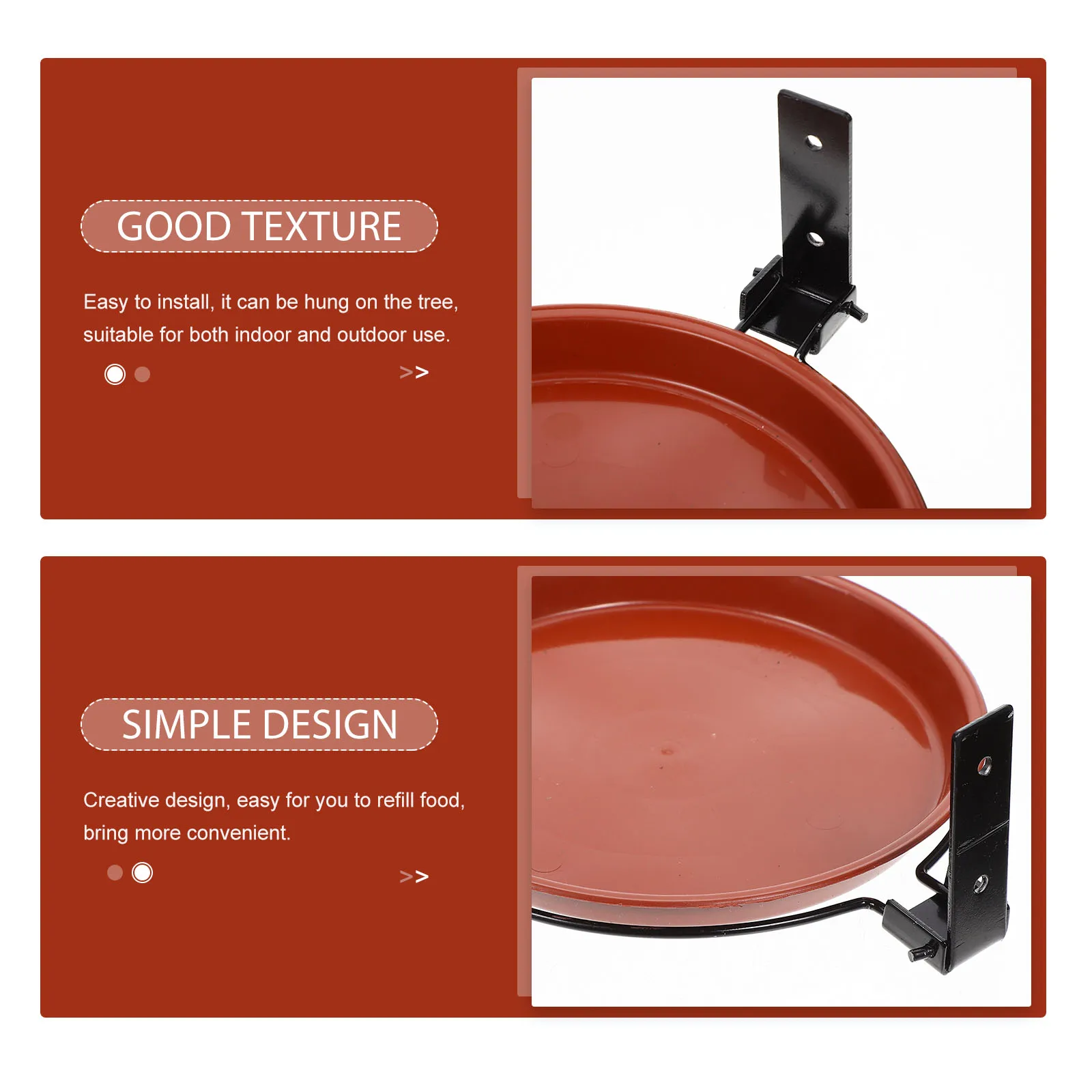 1 set Feeder Sturdy Bird Food Dish Tray Wear Resistant Refillable Outdoor Bird Food Dish Easy Clean Storage 
1 set Feeder Sturdy Bird Food Dish Tray Wear Resistant Refillable Outdoor Bird Food Dish Easy Clean Storage
