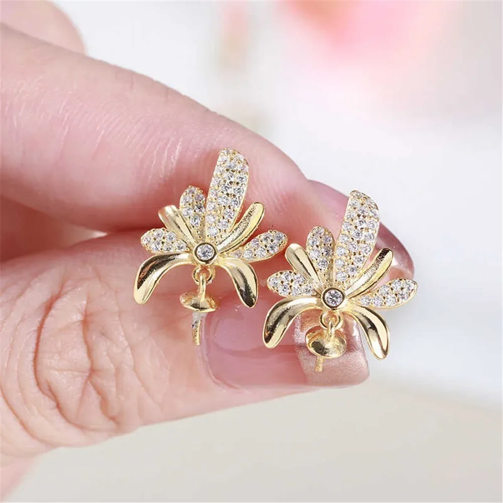 Серьги из стерлингового серебра 925 пробы с жемчугом, принадлежности для самостоятельного изготовления ювелирных изделий, пустые стойки для сережек для аксессуаров ручной работы, без жемчуга 
Серьги из стерлингового серебра 925 пробы с жемчугом, принадлежности для самостоятельного изготовления ювелирных изделий, пустые стойки для сережек для аксессуаров ручной работы, без жемчуга