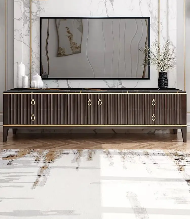 Light luxury marble TV cabinet coffee table modern solid wood floor cabinet furniture American simple customization
Light luxury marble TV cabinet coffee table modern solid wood floor cabinet furniture American simple customization