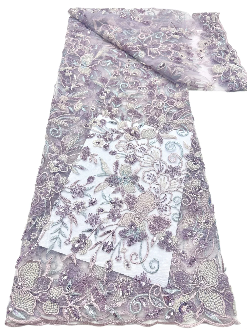 Latest 3D Flower Embroidery Beaded Sequins African Lace Fabric 2026 High Quality Nigerian French Ladies Wedding Material
Latest 3D Flower Embroidery Beaded Sequins African Lace Fabric 2026 High Quality Nigerian French Ladies Wedding Material