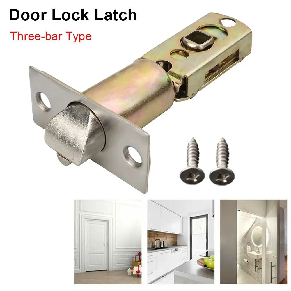 1Pcs Stainless Steel Door Lock Latch Privacy Three-bar Type Lock Tongue Core Lockbody Universal Internal Bolt Catch Hardware
1Pcs Stainless Steel Door Lock Latch Privacy Three-bar Type Lock Tongue Core Lockbody Universal Internal Bolt Catch Hardware
