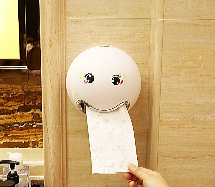 Emoticon ABS Plastic Roll Paper Holder A Variety Of Colors Creative Roll Tissue Box for Bathroom Hotel Toilet Paper Holder
Emoticon ABS Plastic Roll Paper Holder A Variety Of Colors Creative Roll Tissue Box for Bathroom Hotel Toilet Paper Holder