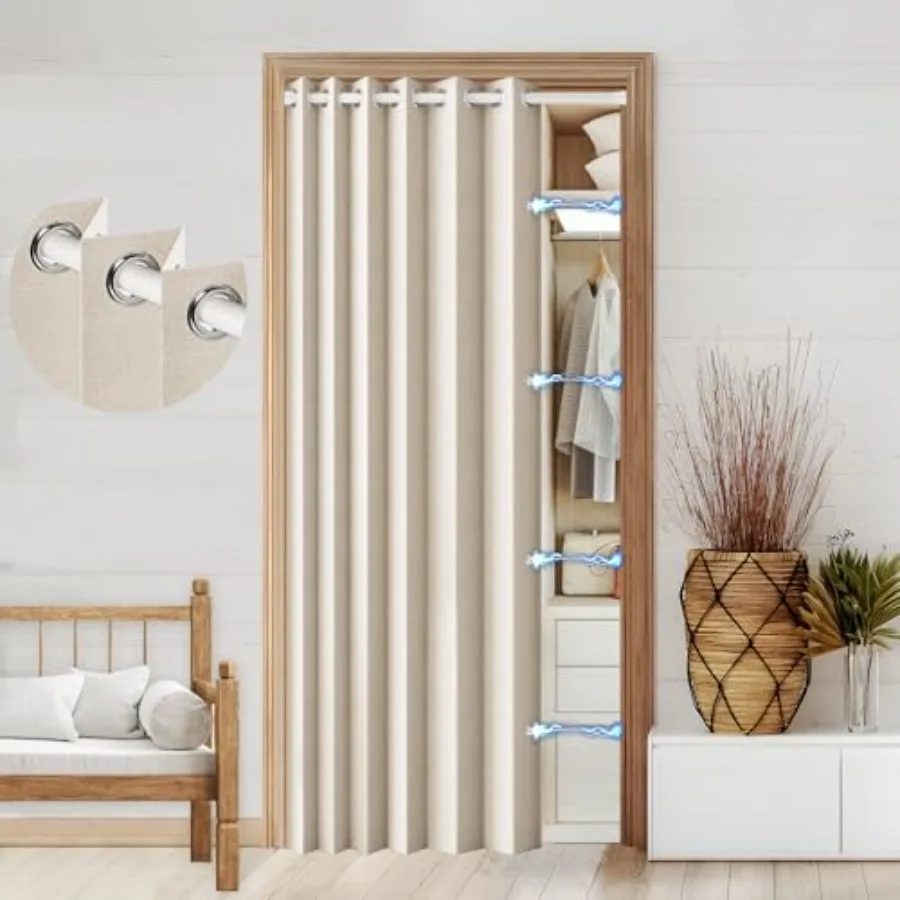 100% out Faux Linen Doorway Curtain Accordion Style Doors for Doorway Magnetic Door Curtain, 80 Inch Room Divider Curtains for
100% out Faux Linen Doorway Curtain Accordion Style Doors for Doorway Magnetic Door Curtain, 80 Inch Room Divider Curtains for