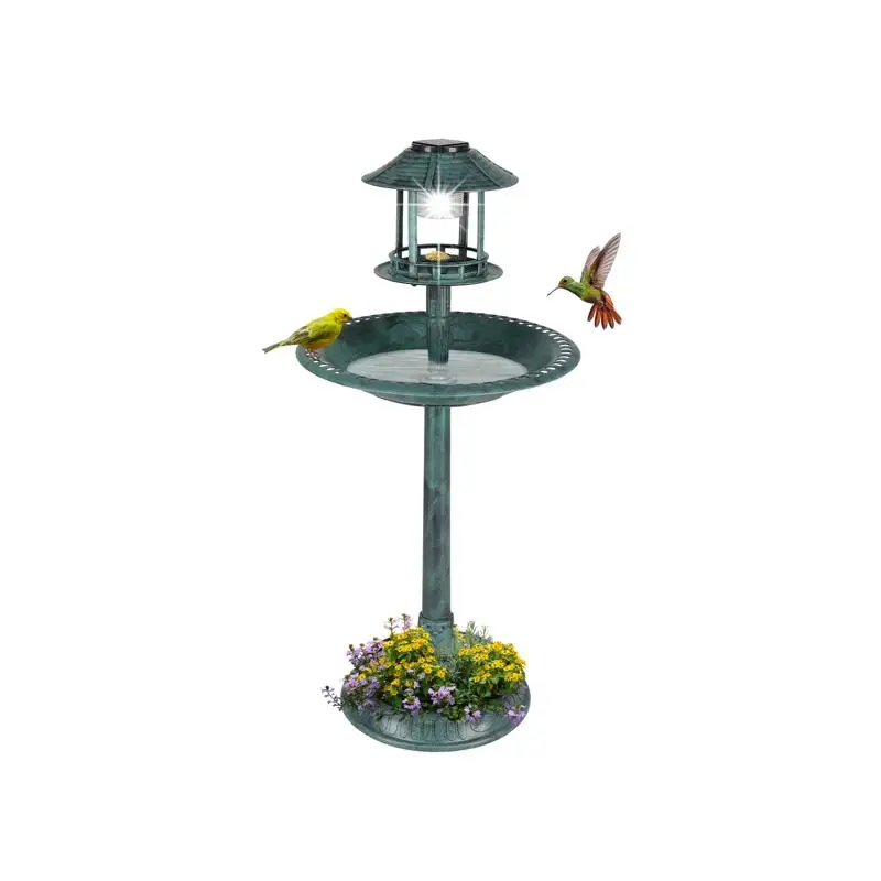 Солнечная пластиковая круглая ванна для птиц 51x51x106 см темно-зеленая
Солнечная пластиковая круглая ванна для птиц 51x51x106 см темно-зеленая