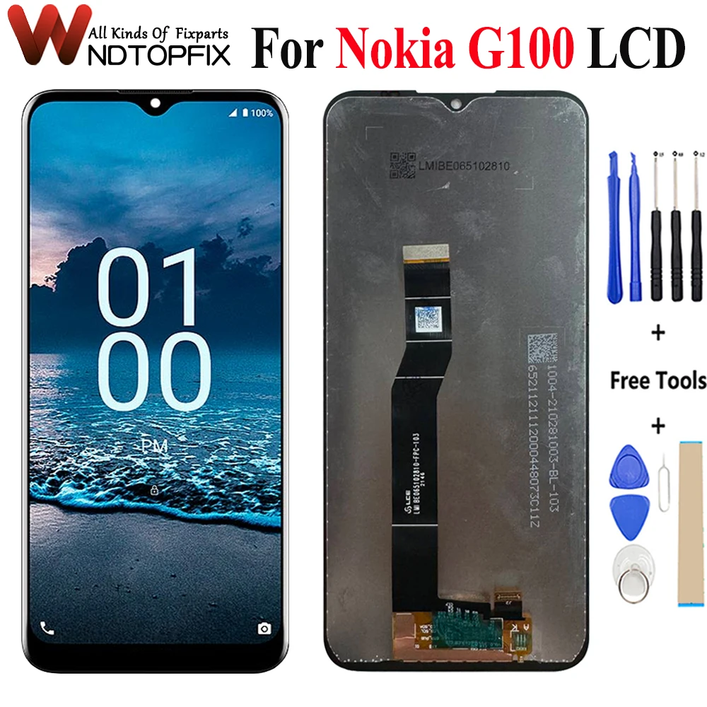 Tested 6.52" For Nokia G100 LCD Display Touch Screen Digitizer Assembly For Nokia G100 Display Screen Replacement Parts
Tested 6.52" For Nokia G100 LCD Display Touch Screen Digitizer Assembly For Nokia G100 Display Screen Replacement Parts