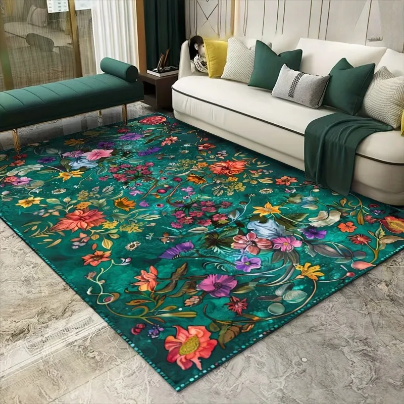 Machine Washable Boho Floral Small Area Rug Non-Slip Low Pile Throw Rugs for Entryway Kitchen Front Door Indoor Decor Rug
Machine Washable Boho Floral Small Area Rug Non-Slip Low Pile Throw Rugs for Entryway Kitchen Front Door Indoor Decor Rug