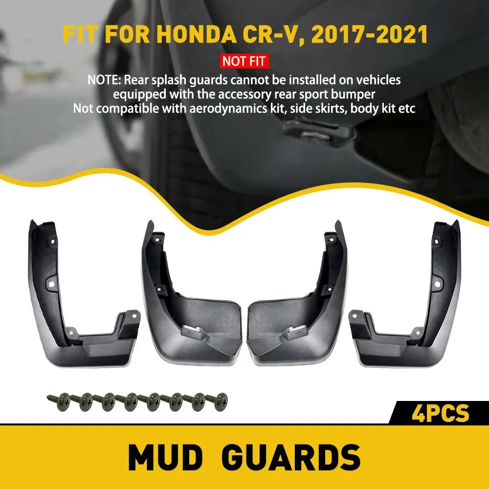 4X front rear left right Splash Guards mudguards fenders mudflaps mud flaps guards black plastic For Hyundai CR-V 2017 - 2022
4X front rear left right Splash Guards mudguards fenders mudflaps mud flaps guards black plastic For Hyundai CR-V 2017 - 2022