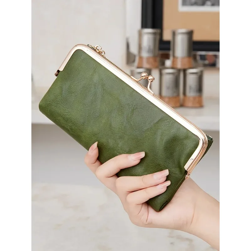 Solid Color Multi Functional Long Wallet, Vintage Clutch Coin Purse, Women's Card Holder Zipper Wallet
Solid Color Multi Functional Long Wallet, Vintage Clutch Coin Purse, Women's Card Holder Zipper Wallet