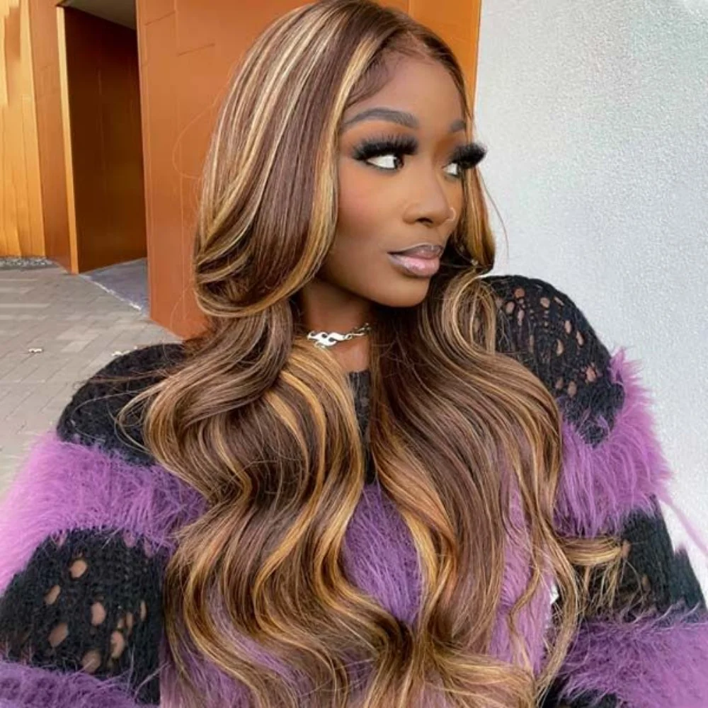 Highlight Wig Human Hair Body Wave Lace Wigs 4/27 Honey Blonde Loose Deep Lace Human Hair Wig For Women Brazilian Preplucked Wig
Highlight Wig Human Hair Body Wave Lace Wigs 4/27 Honey Blonde Loose Deep Lace Human Hair Wig For Women Brazilian Preplucked Wig