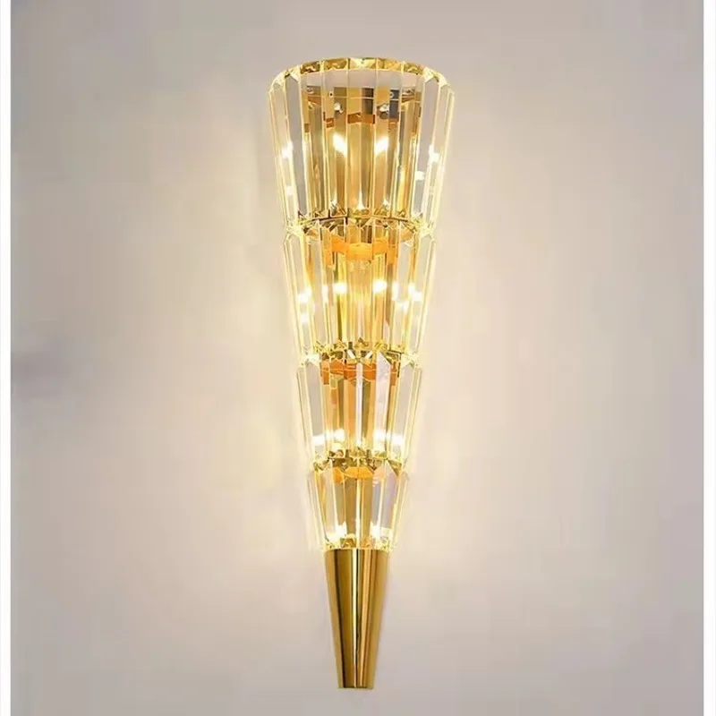 Light up Your Space with Modern Wall Lamp, Crystal LED Torch Shape Light for Living Room, Bedroom, Hallway and Stairs
Light up Your Space with Modern Wall Lamp, Crystal LED Torch Shape Light for Living Room, Bedroom, Hallway and Stairs