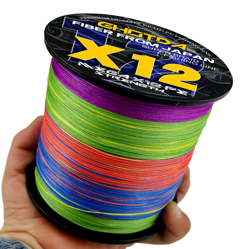 GHOTDA 12 Strands Sea Fishing Boat Wear-resisting 100/300M Super Strong 0.16MM-0.55MM PE Braide Multifilament Fishing Line
GHOTDA 12 Strands Sea Fishing Boat Wear-resisting 100/300M Super Strong 0.16MM-0.55MM PE Braide Multifilament Fishing Line