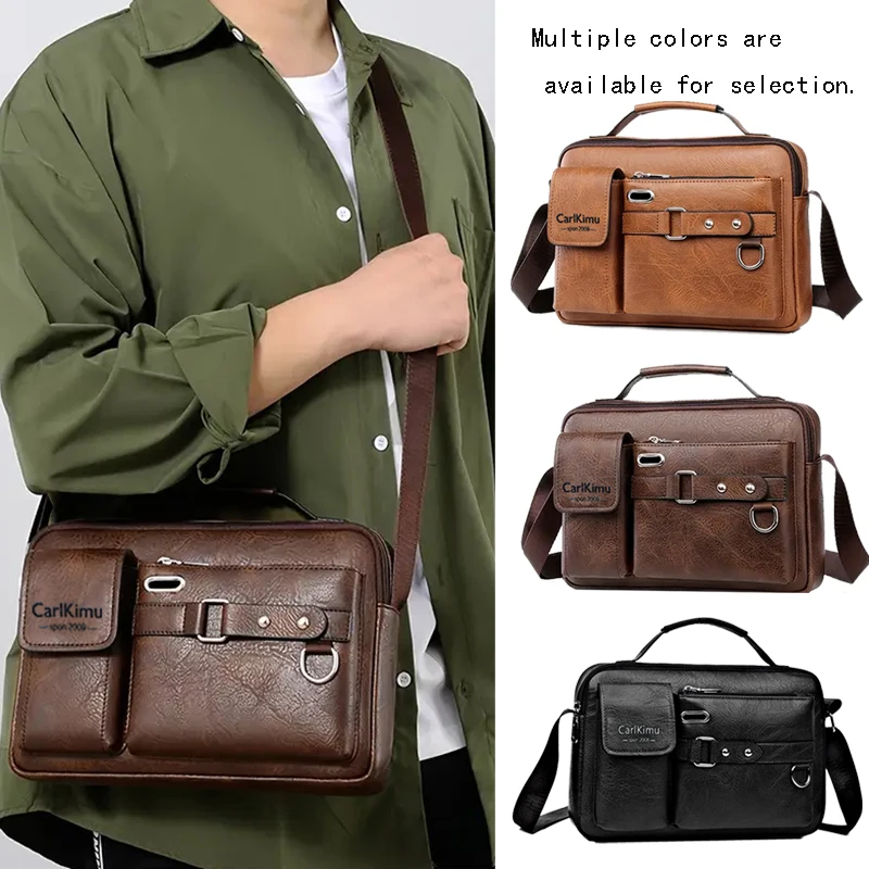 Breathable Lightweight Vintage Men's Messenger Bag Stylish Zipper Leather Sling Purse for Work, Travel and Daily Commute
Breathable Lightweight Vintage Men's Messenger Bag Stylish Zipper Leather Sling Purse for Work, Travel and Daily Commute