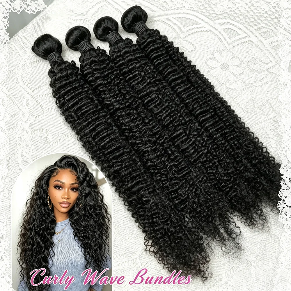 Smilegirl Jerry Curly Human Hair Bundles Weave Unprocessed Brazilian Hair Extensions Double Weft Soft Natural Black 10 To 30 Inches
Smilegirl Jerry Curly Human Hair Bundles Weave Unprocessed Brazilian Hair Extensions Double Weft Soft Natural Black 10 To 30 Inches