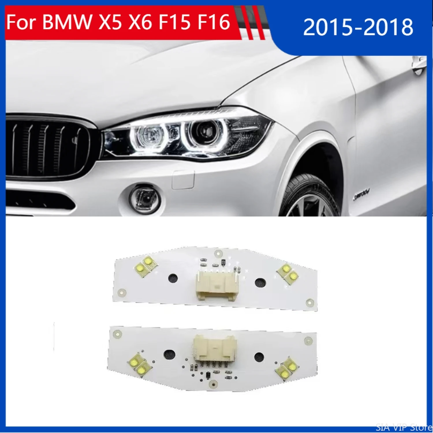 DRL Boards Angel Eyes Yellow/white LED Headlight Daytime Running Light Chip Car Accessories For BMW X5 X6 F15 F16 2015-2018
DRL Boards Angel Eyes Yellow/white LED Headlight Daytime Running Light Chip Car Accessories For BMW X5 X6 F15 F16 2015-2018