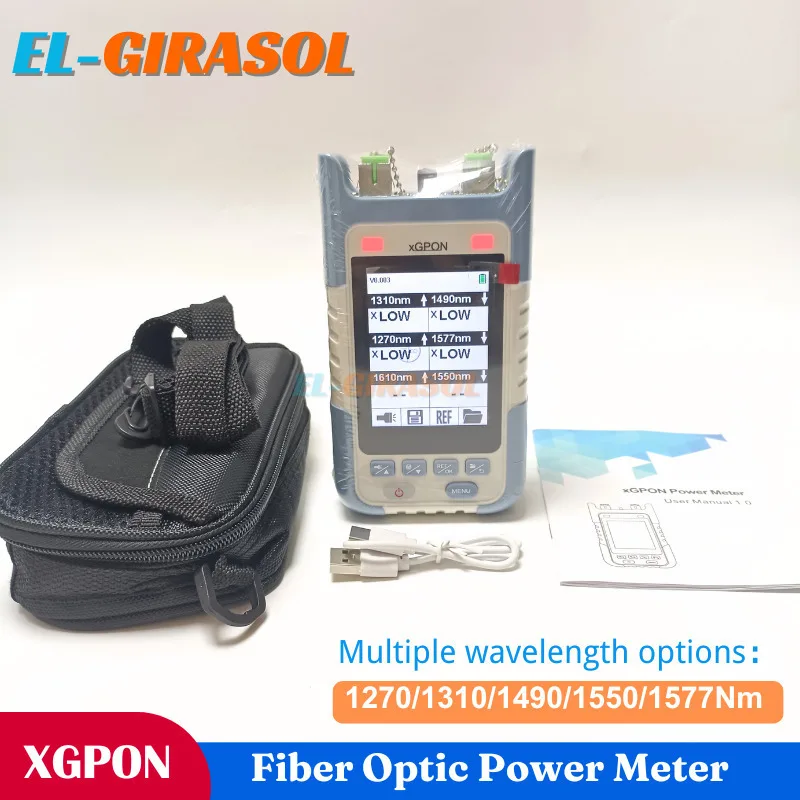 Fiber Optic Power Meter SC UPC/ APC CT583- 10G PON OPM 1270/1310/1490/1550/1577Nm 10GEPON XGPON XGPON and RF Network FTTH
Fiber Optic Power Meter SC UPC/ APC CT583- 10G PON OPM 1270/1310/1490/1550/1577Nm 10GEPON XGPON XGPON and RF Network FTTH