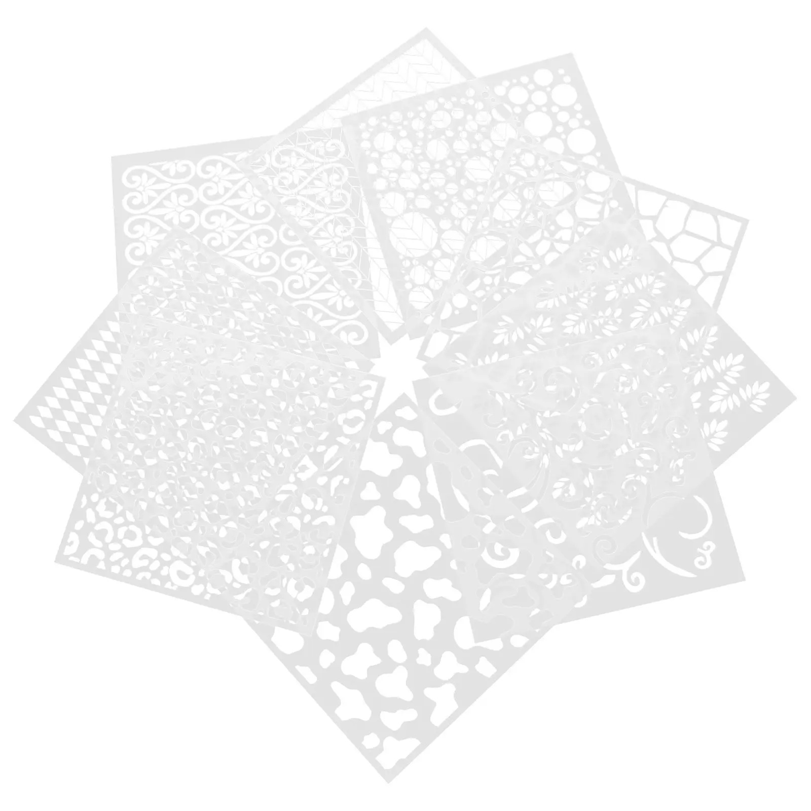 9Pcs Geometry Stencils Set Pet Reusable Drawing Templates for Teens Art Crafts Scrapbooking Planner Bookmark Paper DIY Projects
9Pcs Geometry Stencils Set Pet Reusable Drawing Templates for Teens Art Crafts Scrapbooking Planner Bookmark Paper DIY Projects