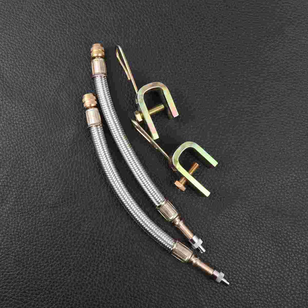 2pcs Steel Tire Stem Extension Adaptors Car Truck Motorcycle Trailer RV Trailer Vehicle with Clip
2pcs Steel Tire Stem Extension Adaptors Car Truck Motorcycle Trailer RV Trailer Vehicle with Clip