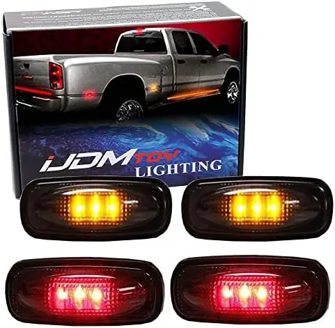iJDMTOY LED Smoked Amber/Red Rear Marker Lights for 2003-2009 RAM 2500/3500 Dually - Side Fender Set
iJDMTOY LED Smoked Amber/Red Rear Marker Lights for 2003-2009 RAM 2500/3500 Dually - Side Fender Set