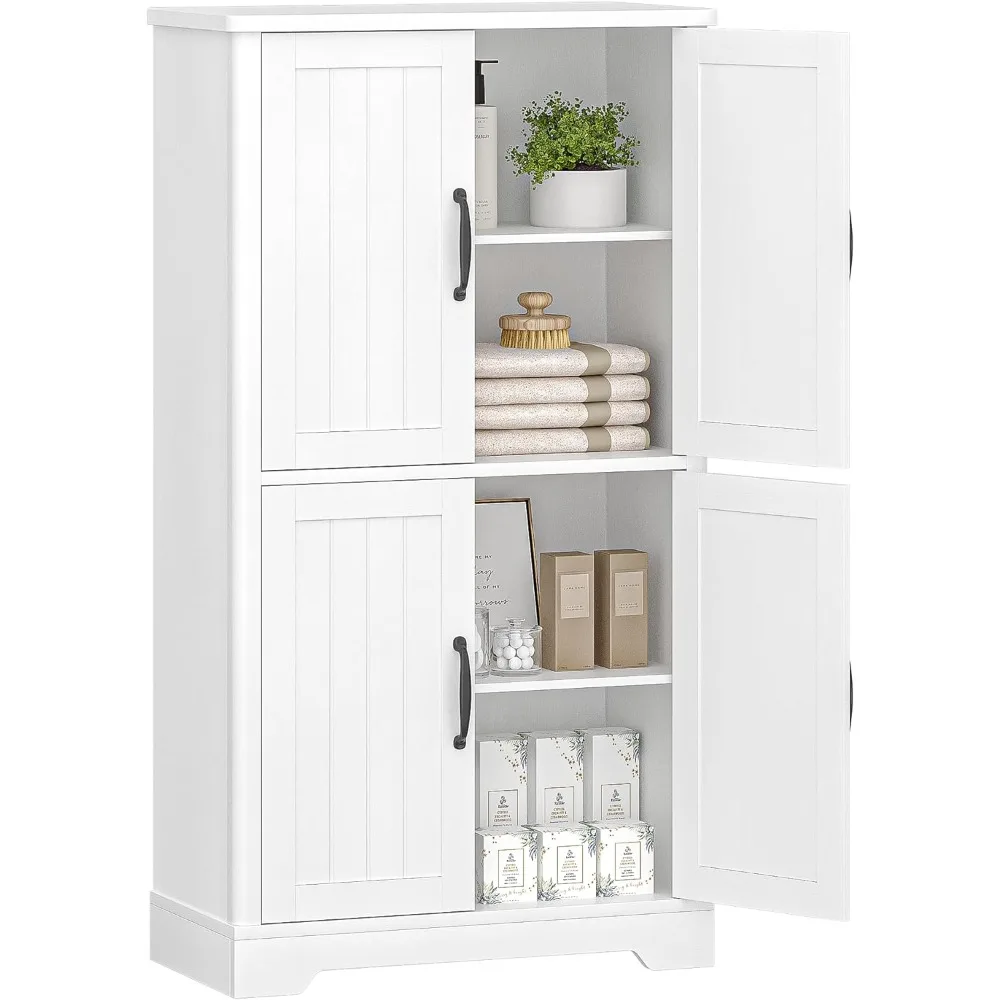 Bathroom Floor Storage Cabinet, Freestanding Cabinet with 4 Door,2 Adjustable Shelves, Bathroom Storage Unit for Bathroom,Modern
Bathroom Floor Storage Cabinet, Freestanding Cabinet with 4 Door,2 Adjustable Shelves, Bathroom Storage Unit for Bathroom,Modern