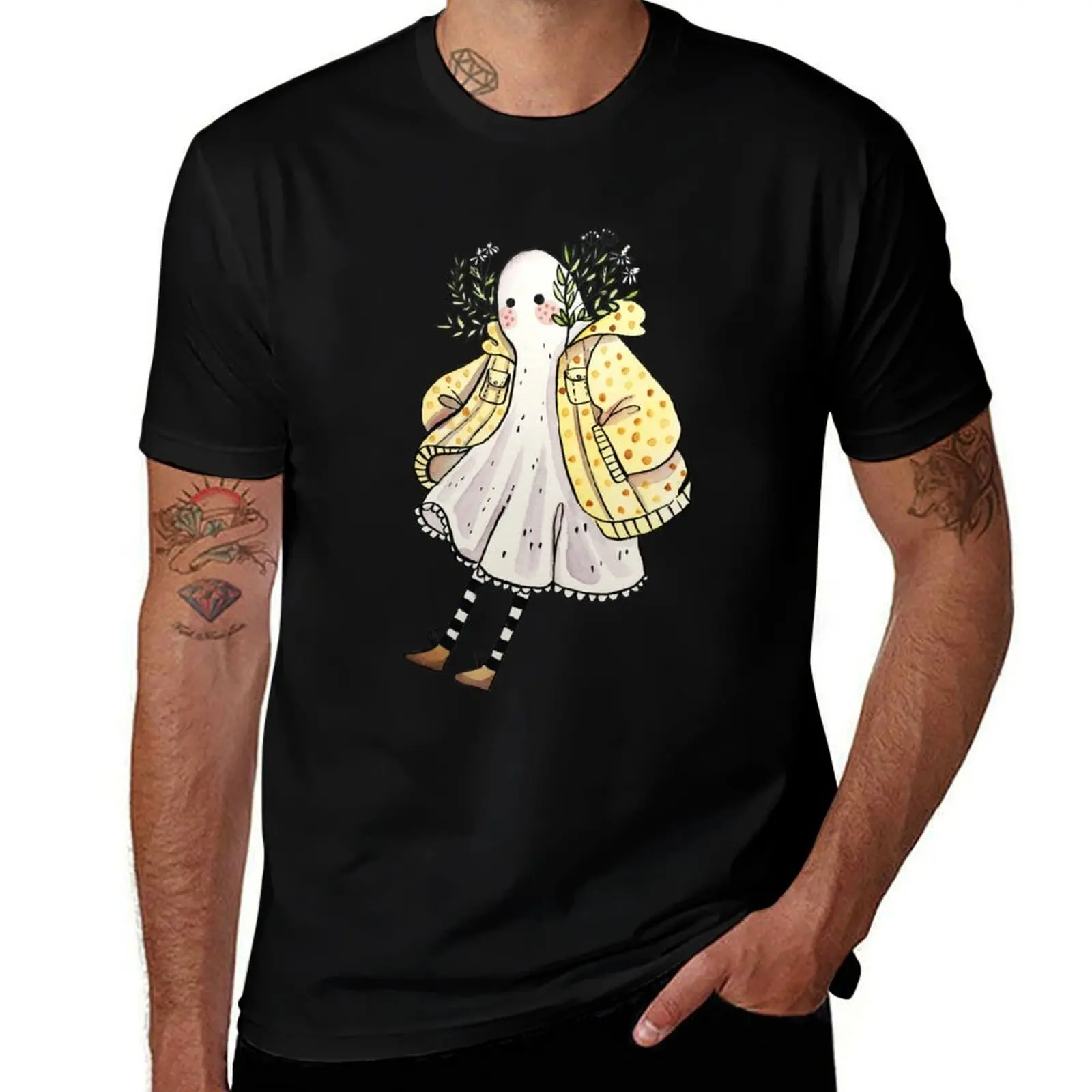 Little Ghostie in Raincoat T-Shirt t shirts for man graphic vintage t shirts designer t shirts for man cotton T-Shirt 
Little Ghostie in Raincoat T-Shirt t shirts for man graphic vintage t shirts designer t shirts for man cotton T-Shirt