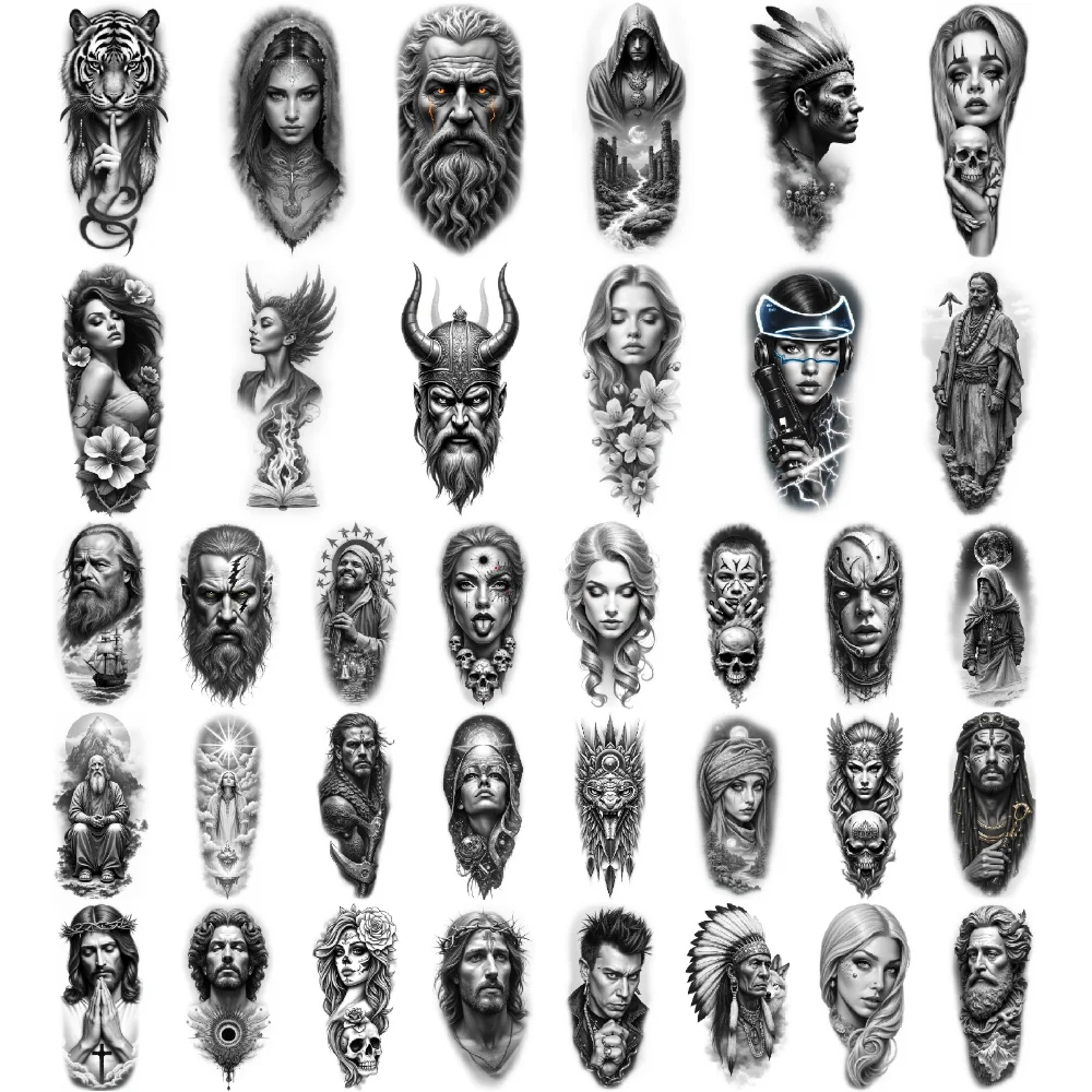 12pcs Temporary Tattoo Realistic Temporary Tattoos Hooded Figure Tiger Woman For Women Men Adults
12pcs Temporary Tattoo Realistic Temporary Tattoos Hooded Figure Tiger Woman For Women Men Adults