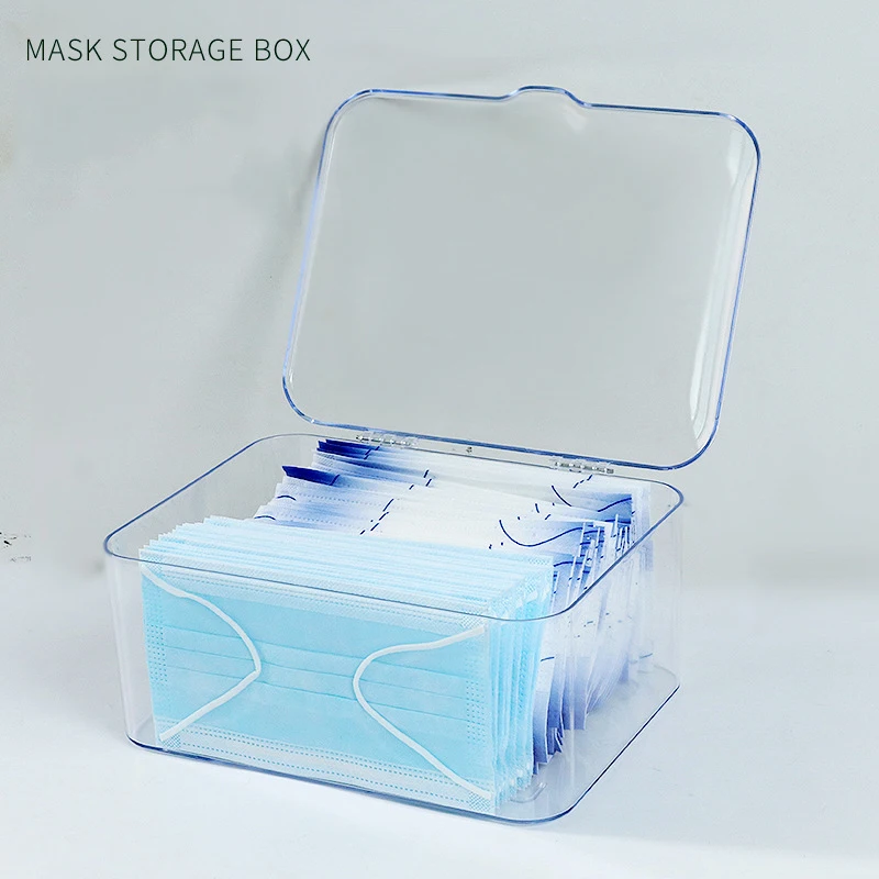 Household transparent mask storage box for adults large capacity disposable convenient storage desktop storage box
Household transparent mask storage box for adults large capacity disposable convenient storage desktop storage box