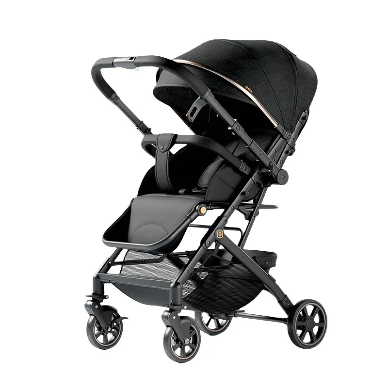 Baby stroller can be seated or reclined foldable in both directions lightweight high landscape handcart for newborns 0-3 years
Baby stroller can be seated or reclined foldable in both directions lightweight high landscape handcart for newborns 0-3 years