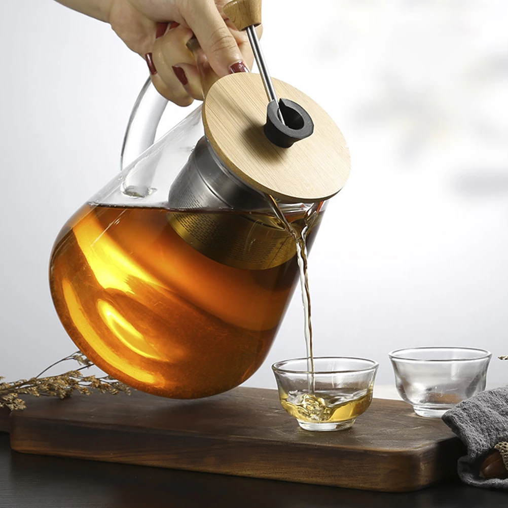1pc Heat Resistant Glass Tea Pot Stainless Steel Infuser Smooth Flow Spout Elegant Handle High Borosilicate Tea Kettle For Home
1pc Heat Resistant Glass Tea Pot Stainless Steel Infuser Smooth Flow Spout Elegant Handle High Borosilicate Tea Kettle For Home