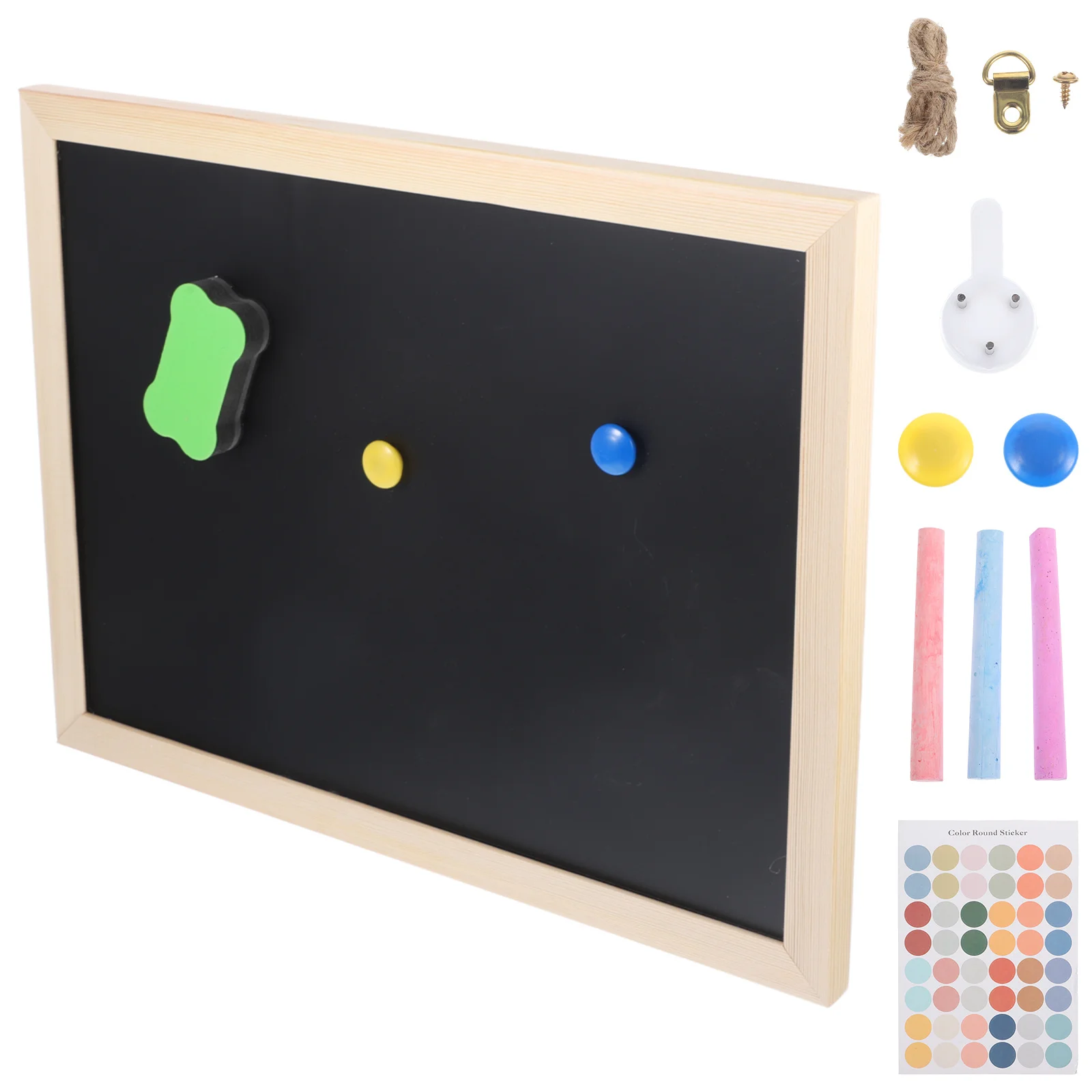 1 Set Cork Bulletin 2-Sided Hanging Memo Message For Home Office Wall Desk Blackboard Side Display Notice Board Decorative Pin
1 Set Cork Bulletin 2-Sided Hanging Memo Message For Home Office Wall Desk Blackboard Side Display Notice Board Decorative Pin
