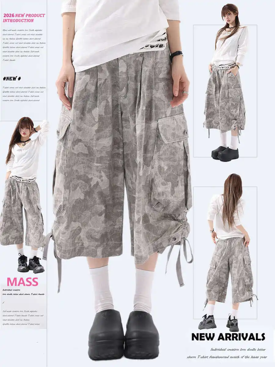 Summer Women American Retro Calf-Length Cargo Pants Camouflage 2000s High Street Y2k Harajuku Punk Loose Casual Boyfriend Grunge
Summer Women American Retro Calf-Length Cargo Pants Camouflage 2000s High Street Y2k Harajuku Punk Loose Casual Boyfriend Grunge