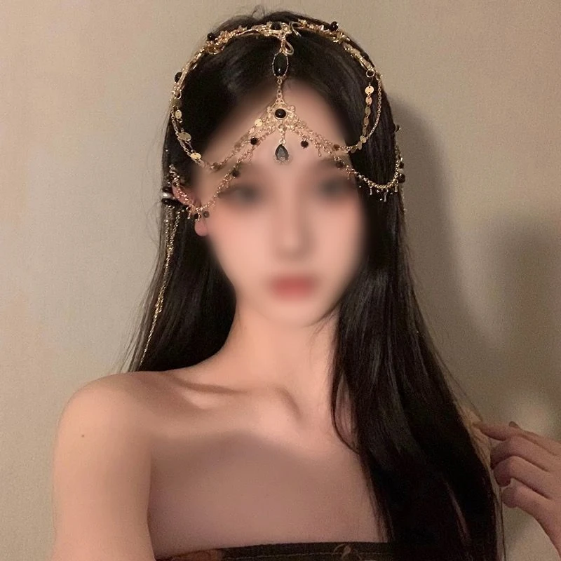 Crystal Bridal Head Chain Tiara Hair Jewelry Women Rhinestone Forehead Headband Dunhuang Princess Style Headpiece Accessories
Crystal Bridal Head Chain Tiara Hair Jewelry Women Rhinestone Forehead Headband Dunhuang Princess Style Headpiece Accessories