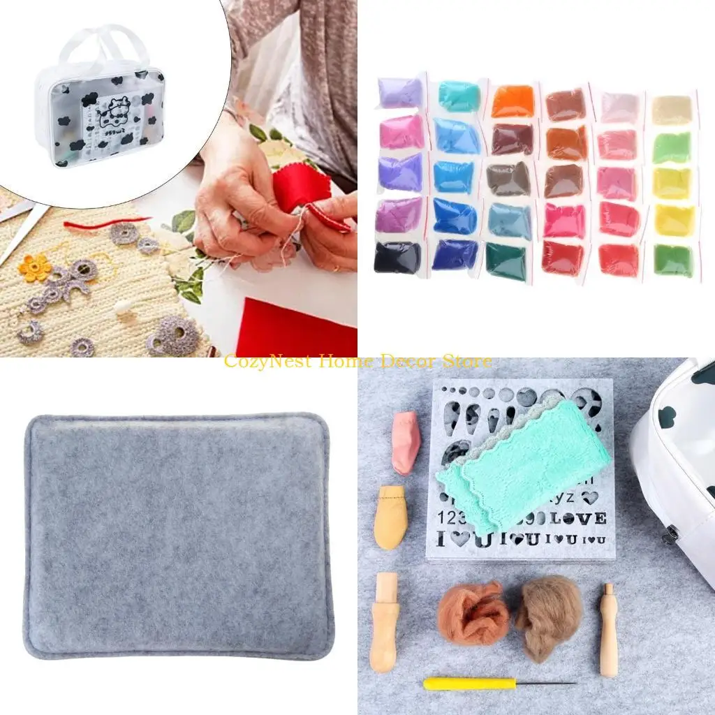 92MF Needle Felting Starter Kits Felt Tools Included Felted Mold Material Accessories
92MF Needle Felting Starter Kits Felt Tools Included Felted Mold Material Accessories