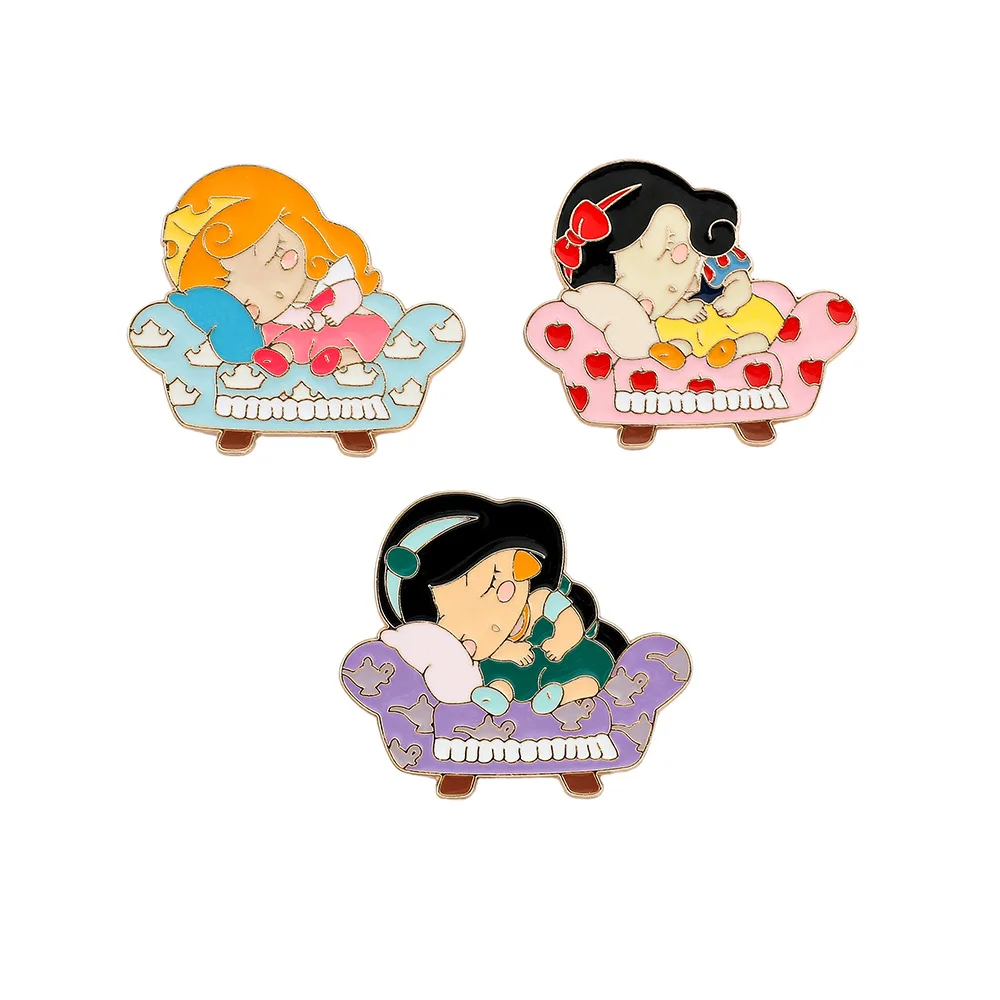 Disney Cartoon Princess Brooch Cute Snow White Aurora Jasmine Enamel Pin Fashion Animal Metal Badge Cap Accessory
Disney Cartoon Princess Brooch Cute Snow White Aurora Jasmine Enamel Pin Fashion Animal Metal Badge Cap Accessory