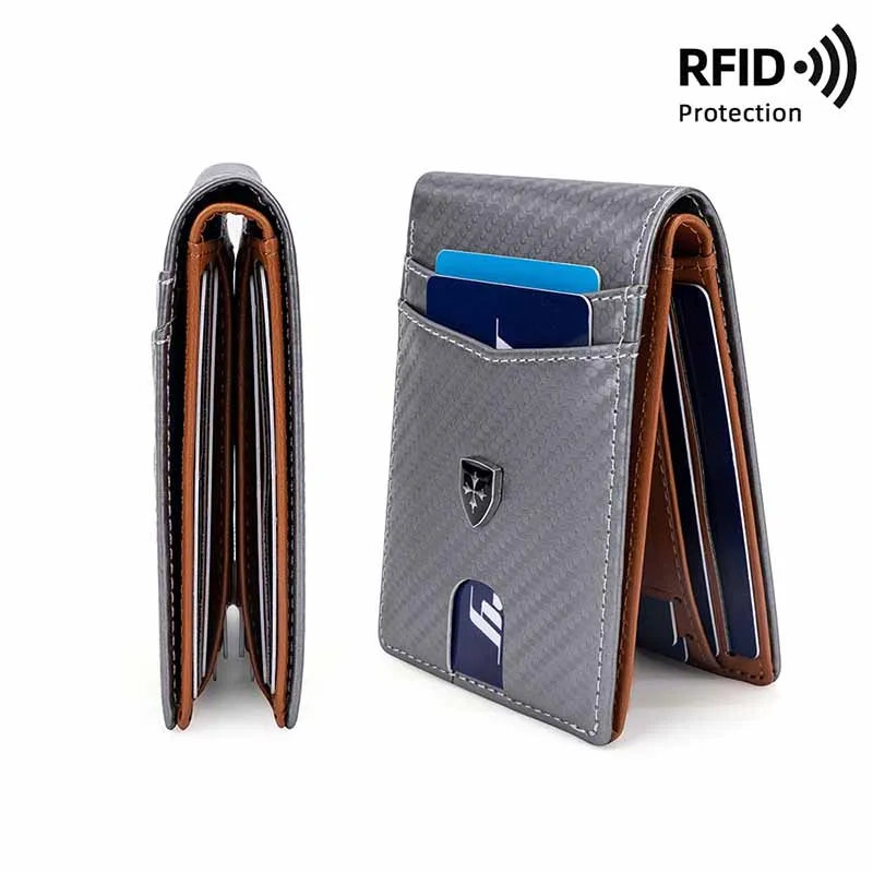 Новинка 2025, мужской короткий простой тонкий двойной кошелек, RFID-кошелек из углеродного волокна, антимагнитная сумка для карт, высококачественный деловой кошелек Cartera Hombre
Новинка 2025, мужской короткий простой тонкий двойной кошелек, RFID-кошелек из углеродного волокна, антимагнитная сумка для карт, высококачественный деловой кошелек Cartera Hombre