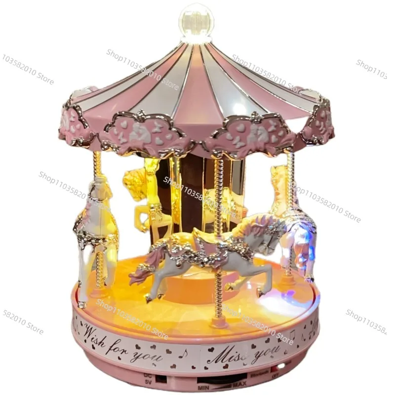 Bluetooth Carousel Music Box Girlfriend Children's Birthday Christmas Gift
Bluetooth Carousel Music Box Girlfriend Children's Birthday Christmas Gift