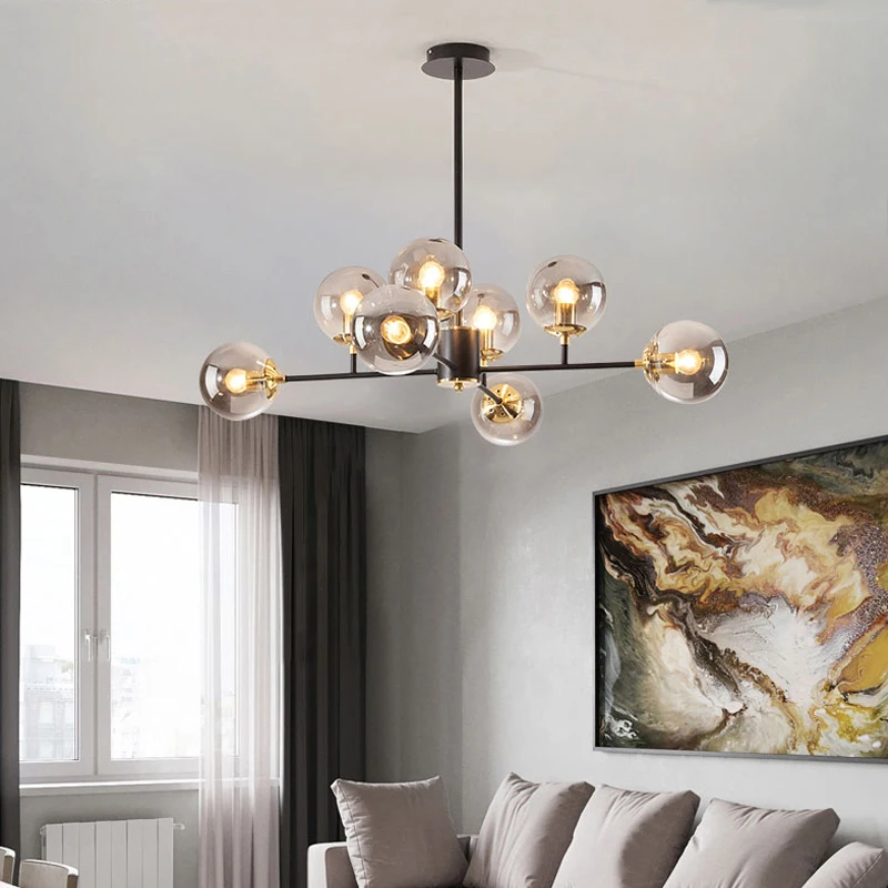 Modern Glass Lampshade Chandelier Nordic Led Chandelier Living Room Kitchen Dining Room Bedroom Home Interior Lighting
Modern Glass Lampshade Chandelier Nordic Led Chandelier Living Room Kitchen Dining Room Bedroom Home Interior Lighting